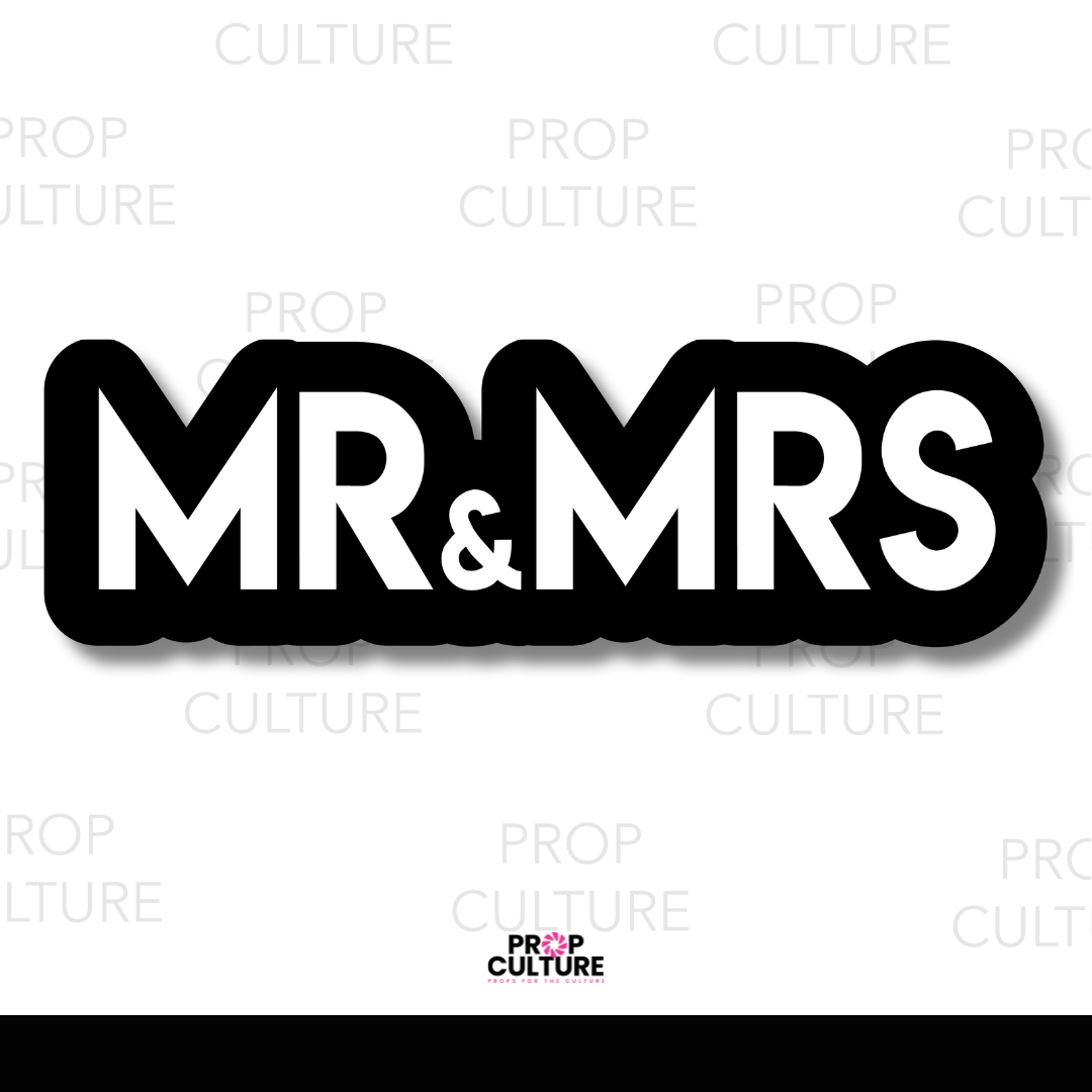 MR & MRS Individual Word Prop {Backordered - Est to ship wk of 11.10}