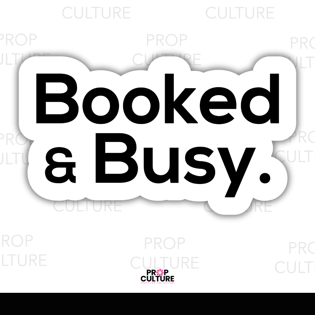 Booked & Busy Individual Word Prop {Backordered - Est to ship wk of 12.01}