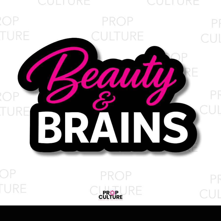 Beauty & Brains Word Prop