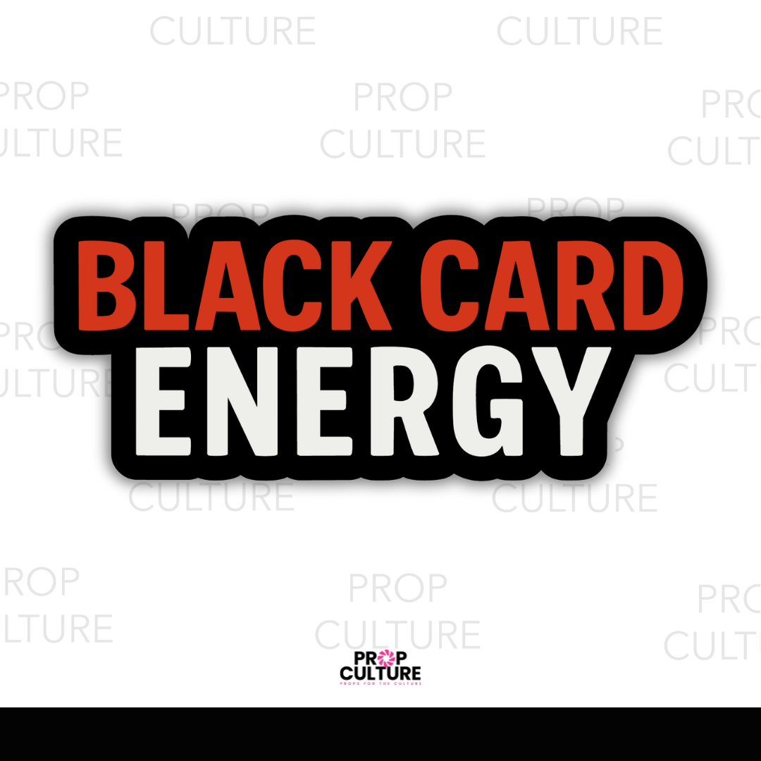 Black Card Energy Word Prop