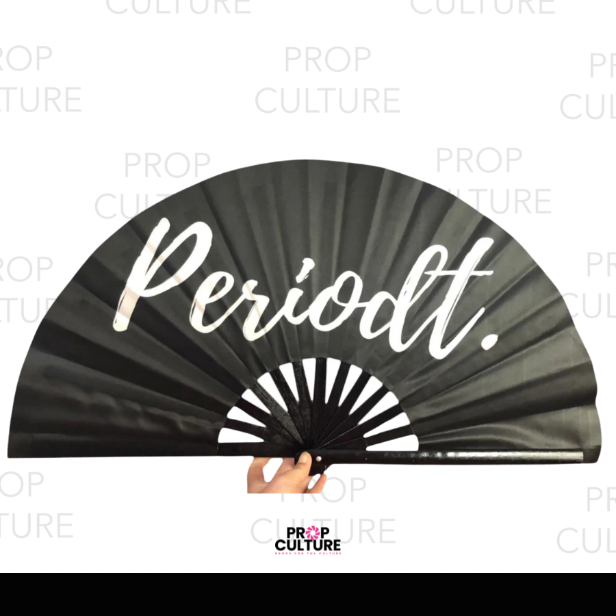 Periodt Satin Statement Fan