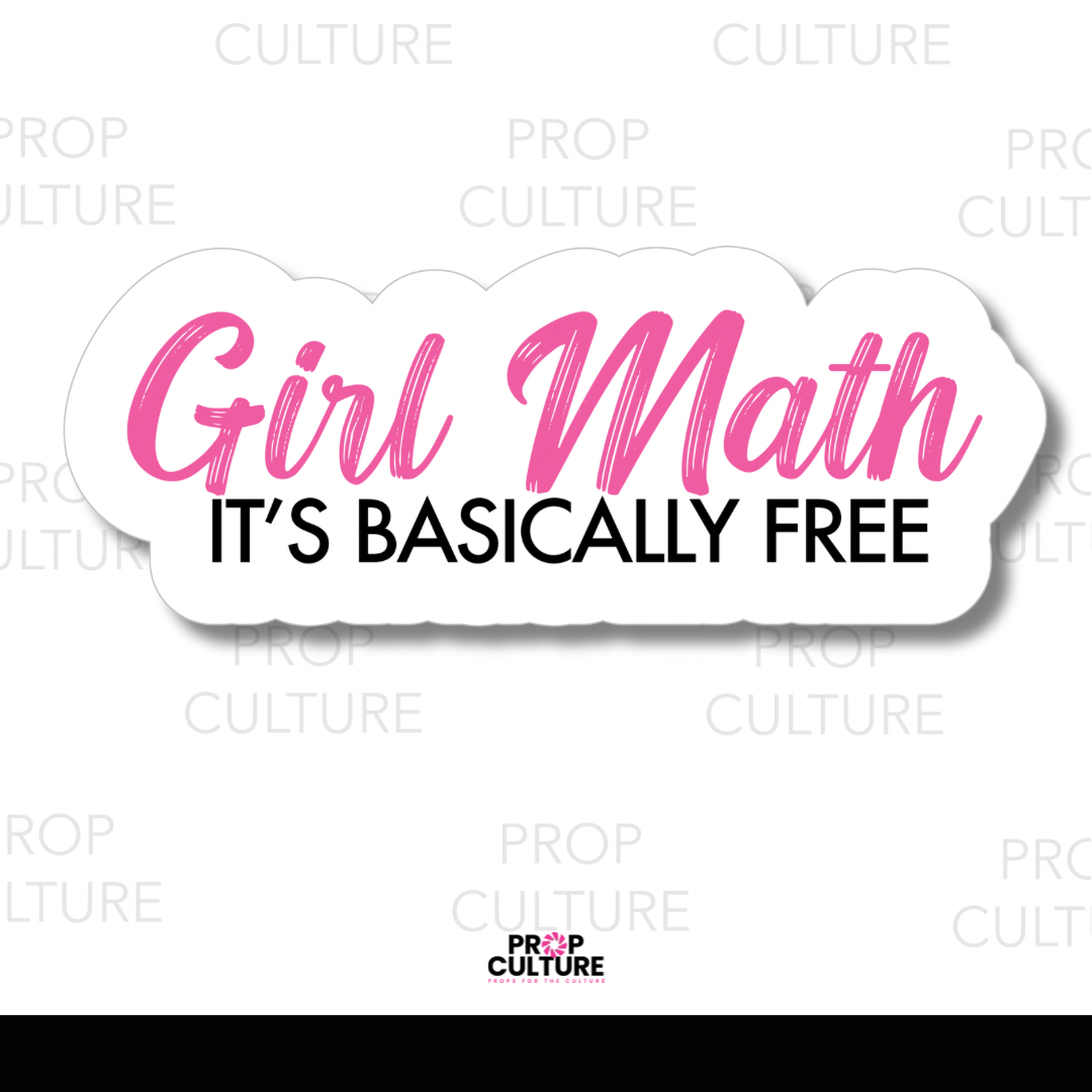 Girl Math Word Prop {Backordered - Est to ship wk of 11.10}