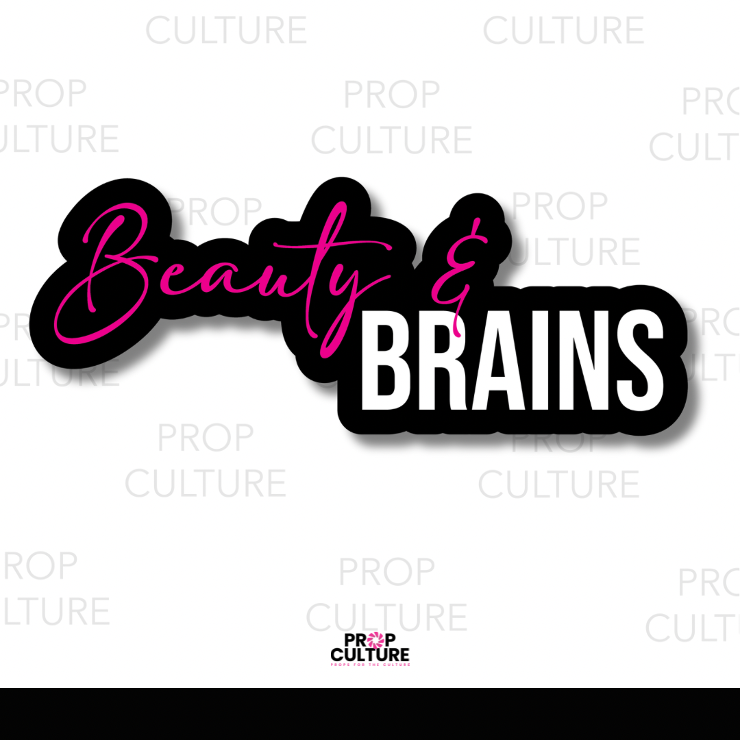 Beauty & Brains Word Prop {Backordered - Est to ship wk of 11.10}