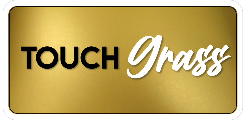 B-Stock Touch Grass / Living in my head Rent Free Prop