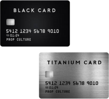 Load image into Gallery viewer, Black &amp; Titanium Over-Sized Credit Card