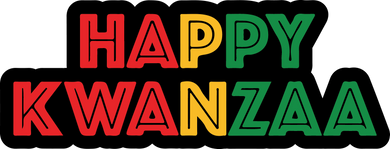 Happy Kwanzaa Word Prop {Pre-Order - Est to ship wk of Dec 3}