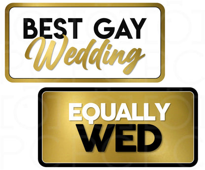 Gay Wedding Prop Pack