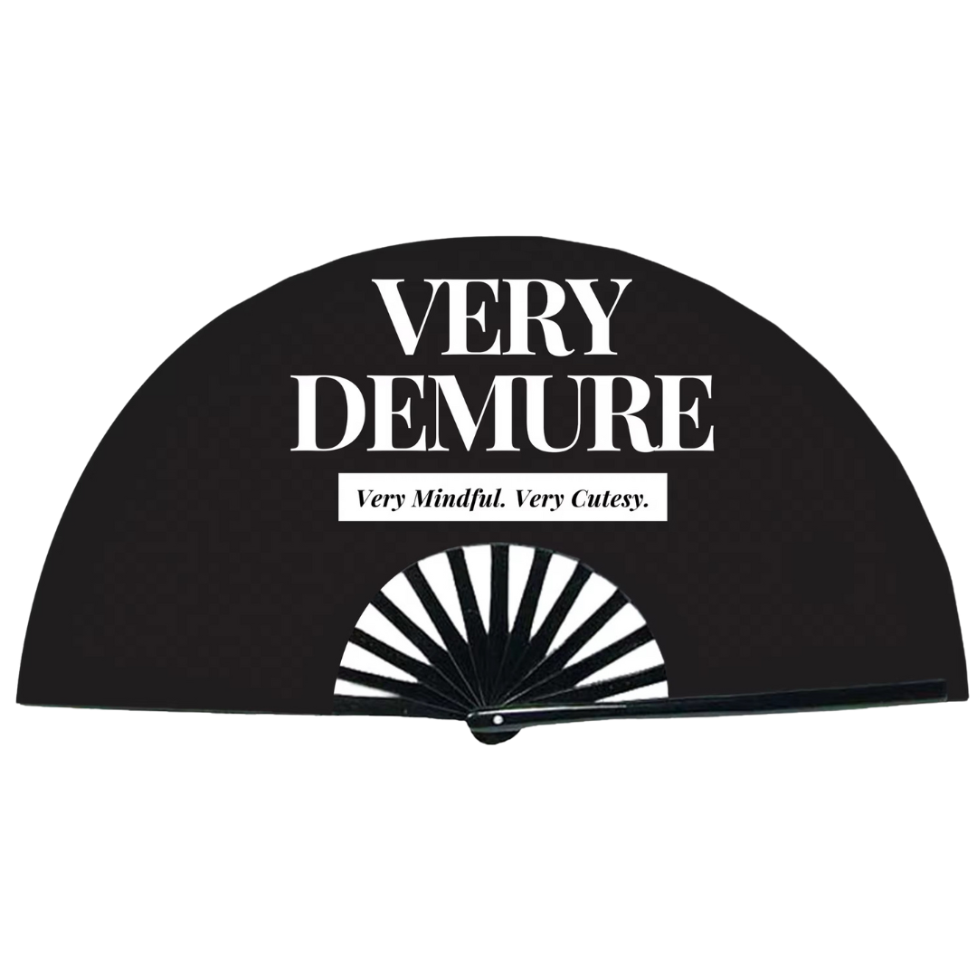 Very Demure. Very Mindful. Very Cutesy Statement Fan {Backordered - Est to ship wk of 01.27}