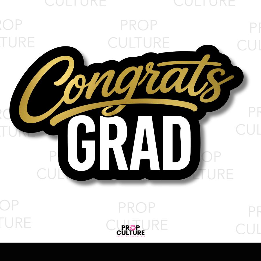 Congrats Grad Word Prop {Backordered - Est to ship wk of 06.15}