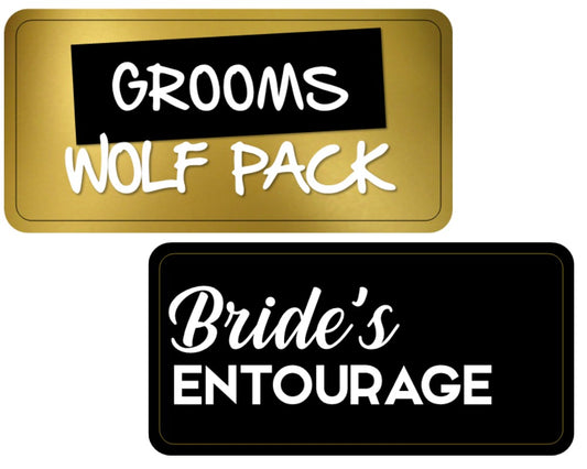 Display | Groom’s Wolf Pack / Bride’s Entourage