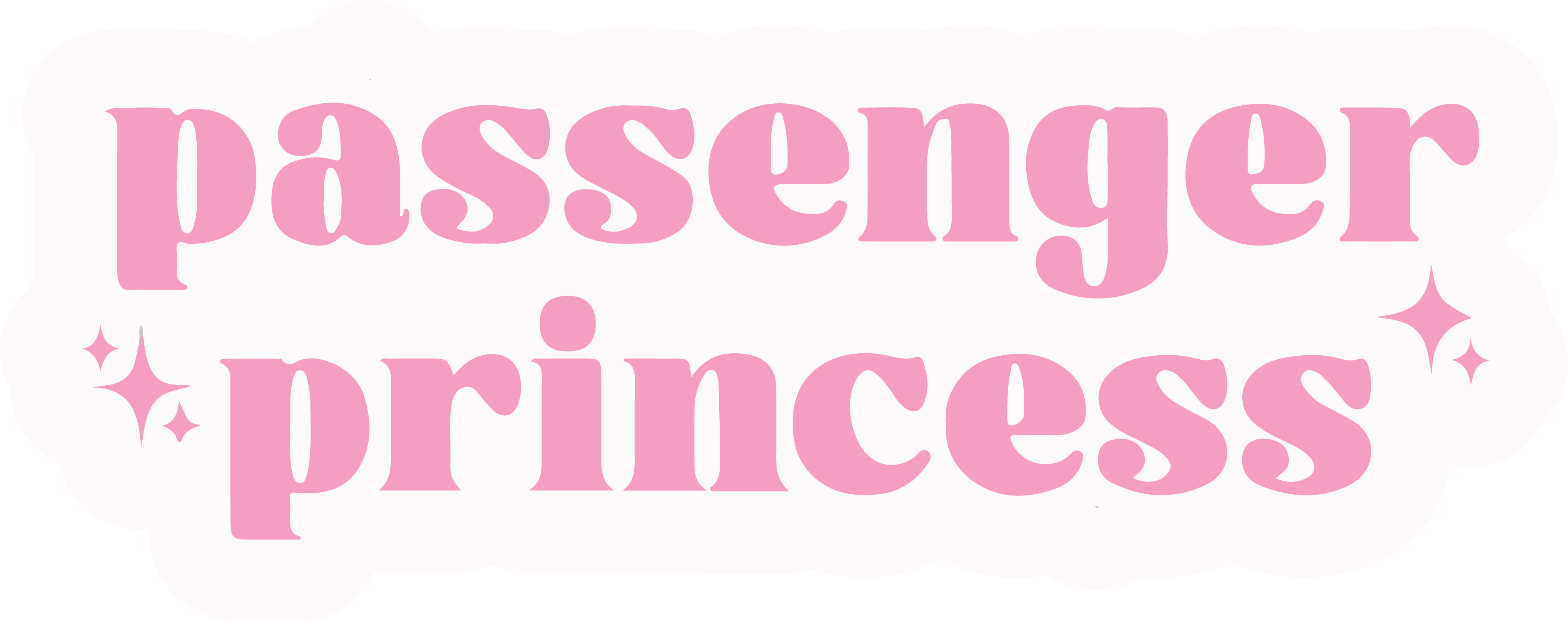 Passenger Princess Lettering Passenger Princess Word Prop