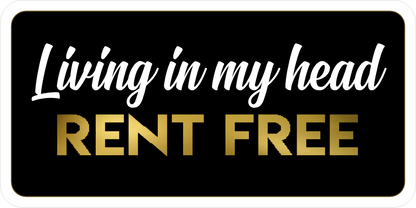 B-Stock Touch Grass / Living in my head Rent Free Prop