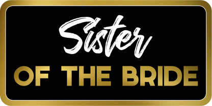 B-Stock Sister of the Bride/Brother of the Bride Prop