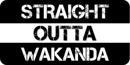 B-Stock King of Wakanda/Straight Outta Wakanda Prop