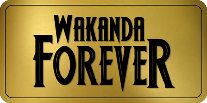 B-Stock  Wakanda Forever/Black Panther Prop