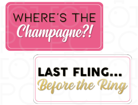 Display | Where’s the Champagne?! / Last Fling… Before the Ring