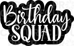 Birthday Squad Individual Word Prop