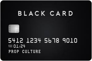 Black & Titanium Over-Sized Credit Card