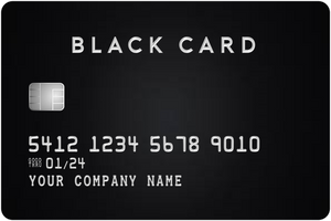 Custom Black/Titanium Card Prop