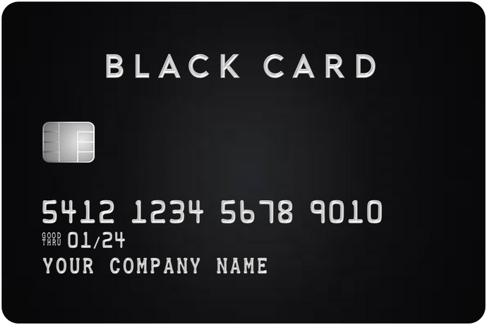 Custom Black/Titanium Card Prop