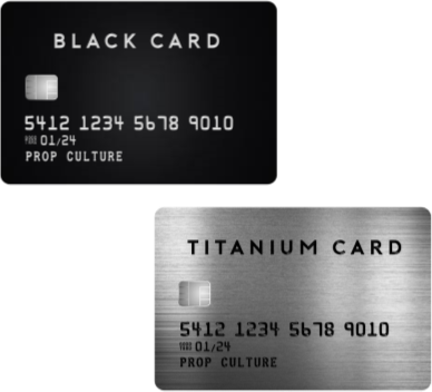 Black & Titanium Over-Sized Credit Card