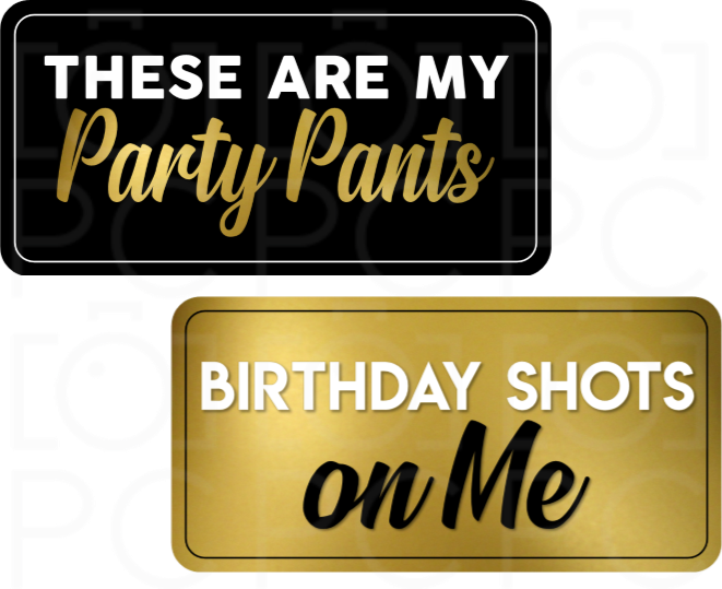 Birthday Party Signs