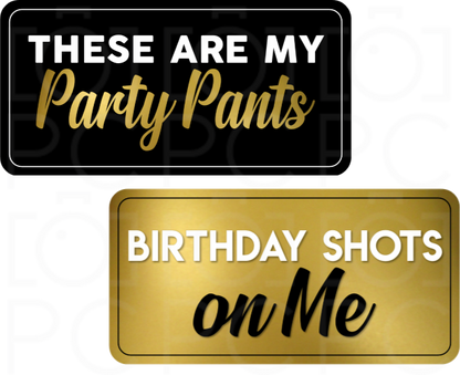 Birthday Party Signs