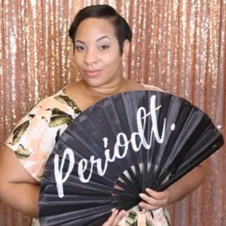 Periodt Satin Statement Fan