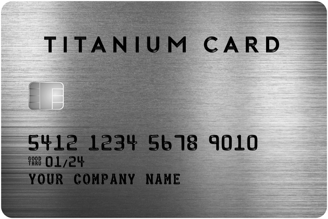 Custom Black/Titanium Card Prop