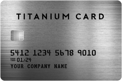 Custom Black/Titanium Card Prop