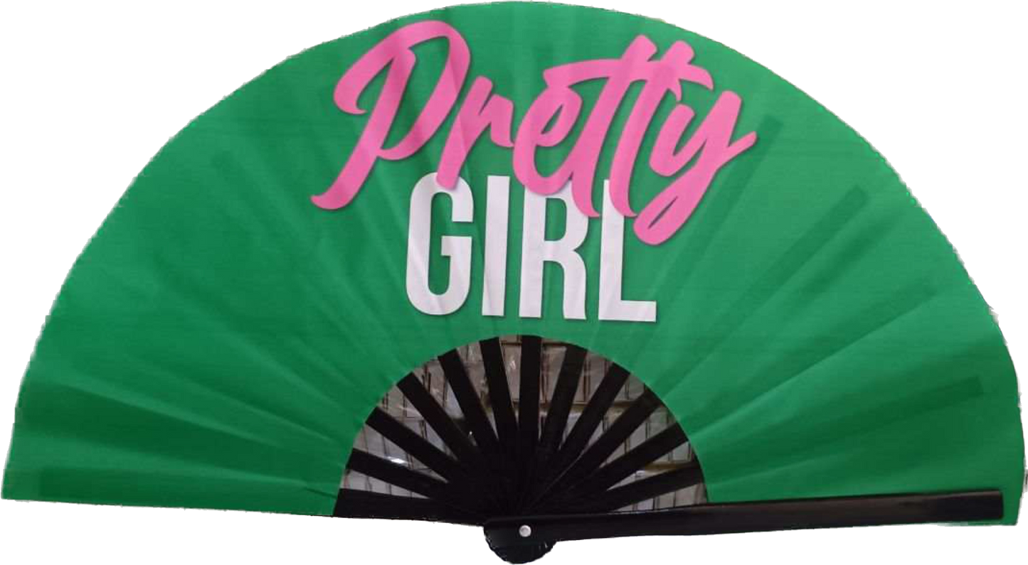 Pretty Girl Statement Fan